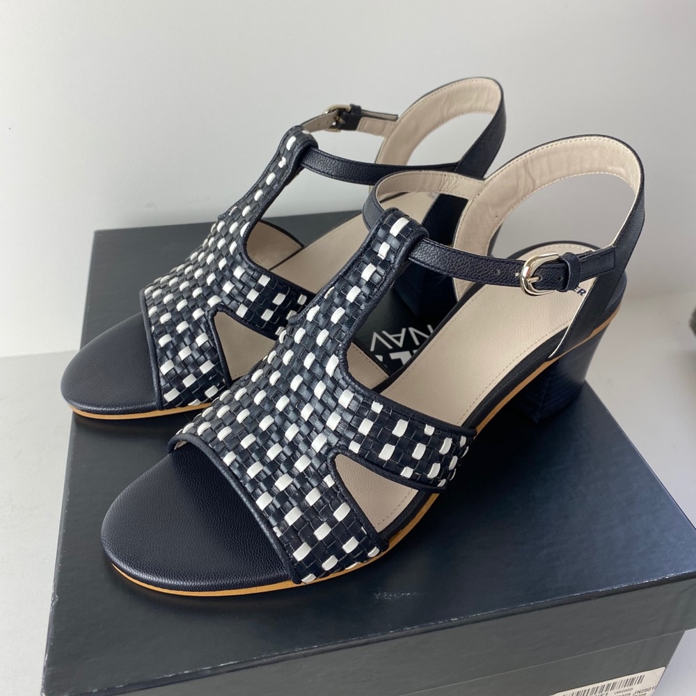Jil Sander navy womens size 7 heels sandals